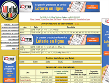 Tablet Screenshot of be.alllotto.com